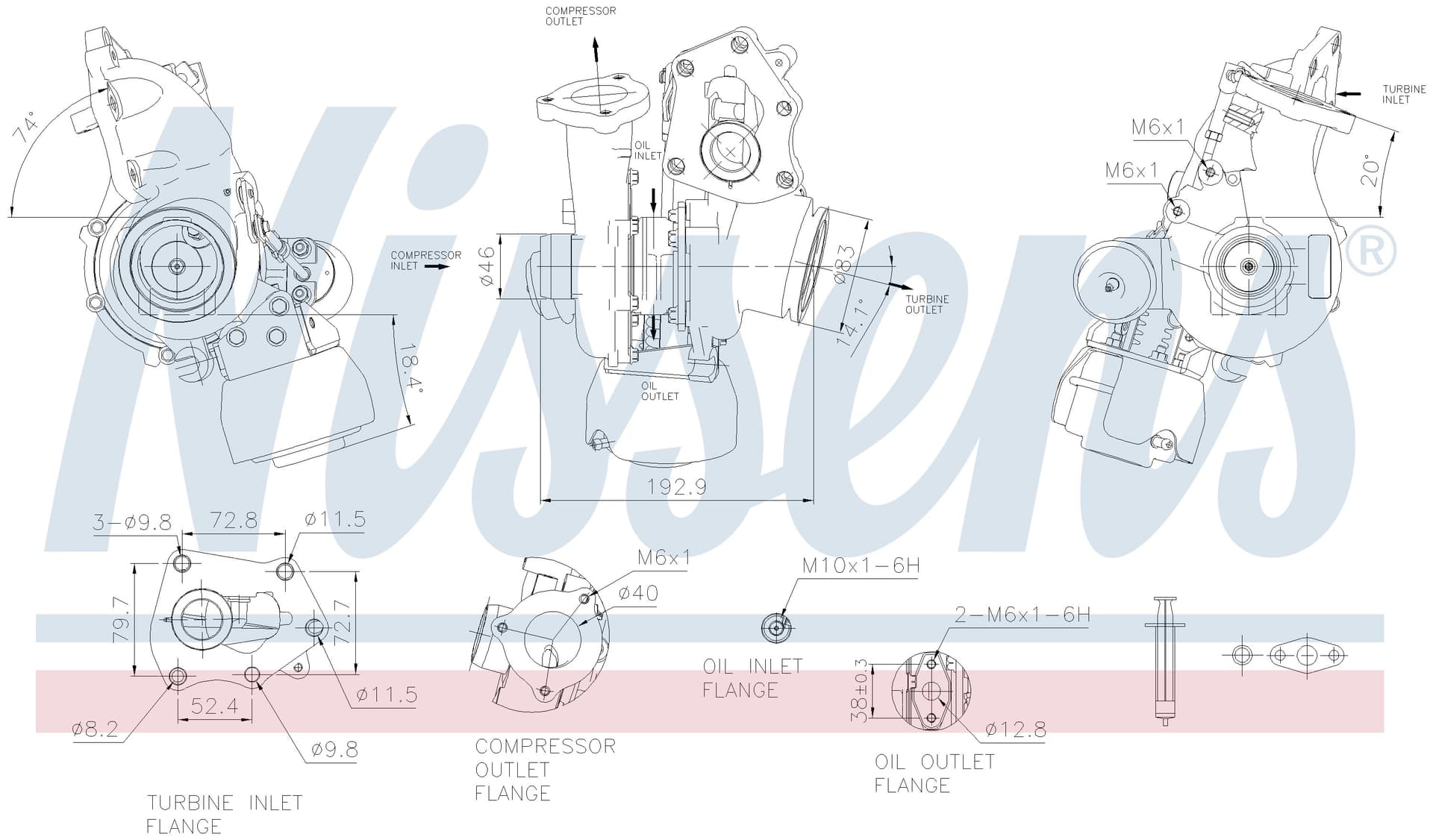 Turboaggregat nytillverkat, Fiat, Nissan, Opel, Ren.