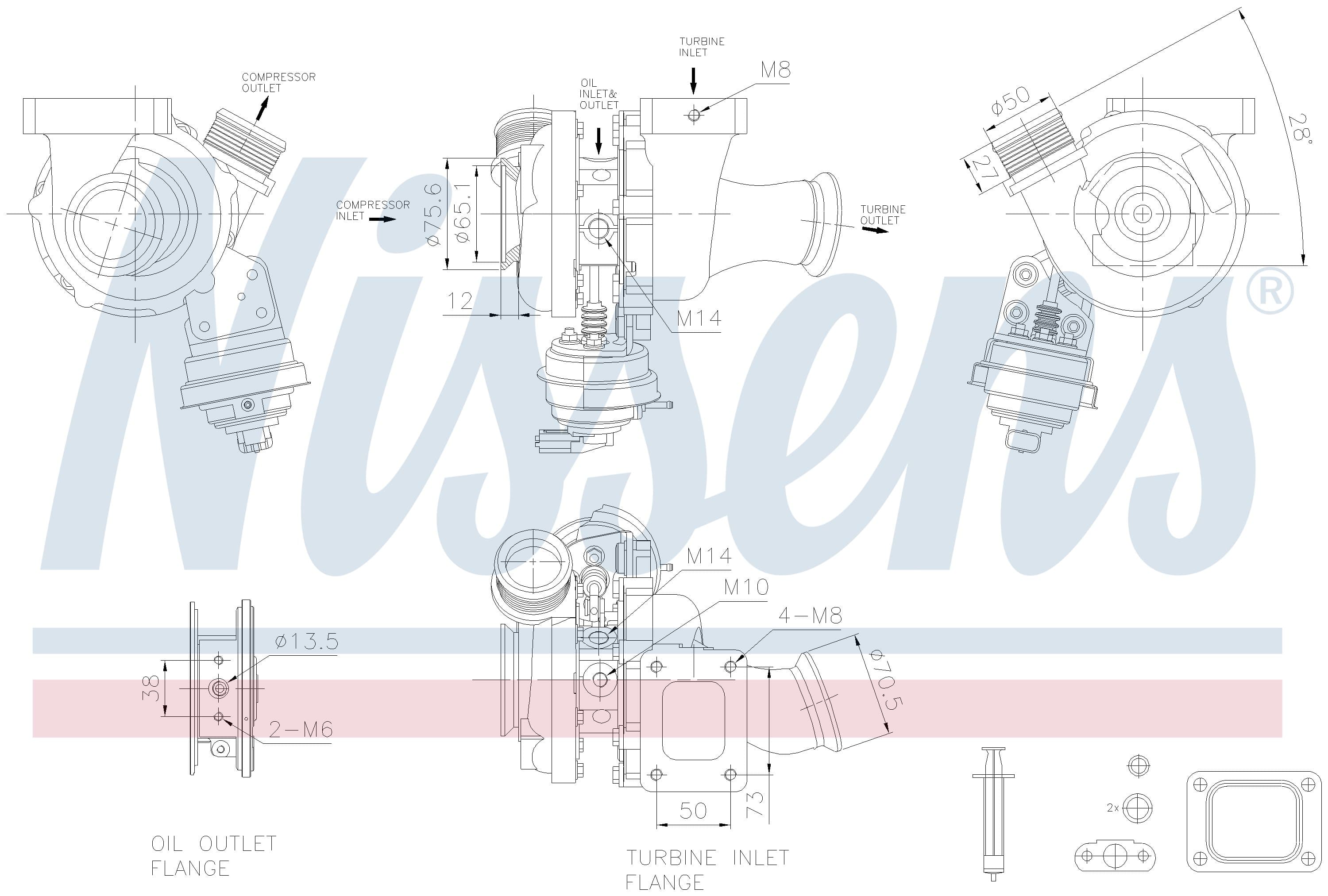 Turboaggregat nytillverkat, Iveco, VW