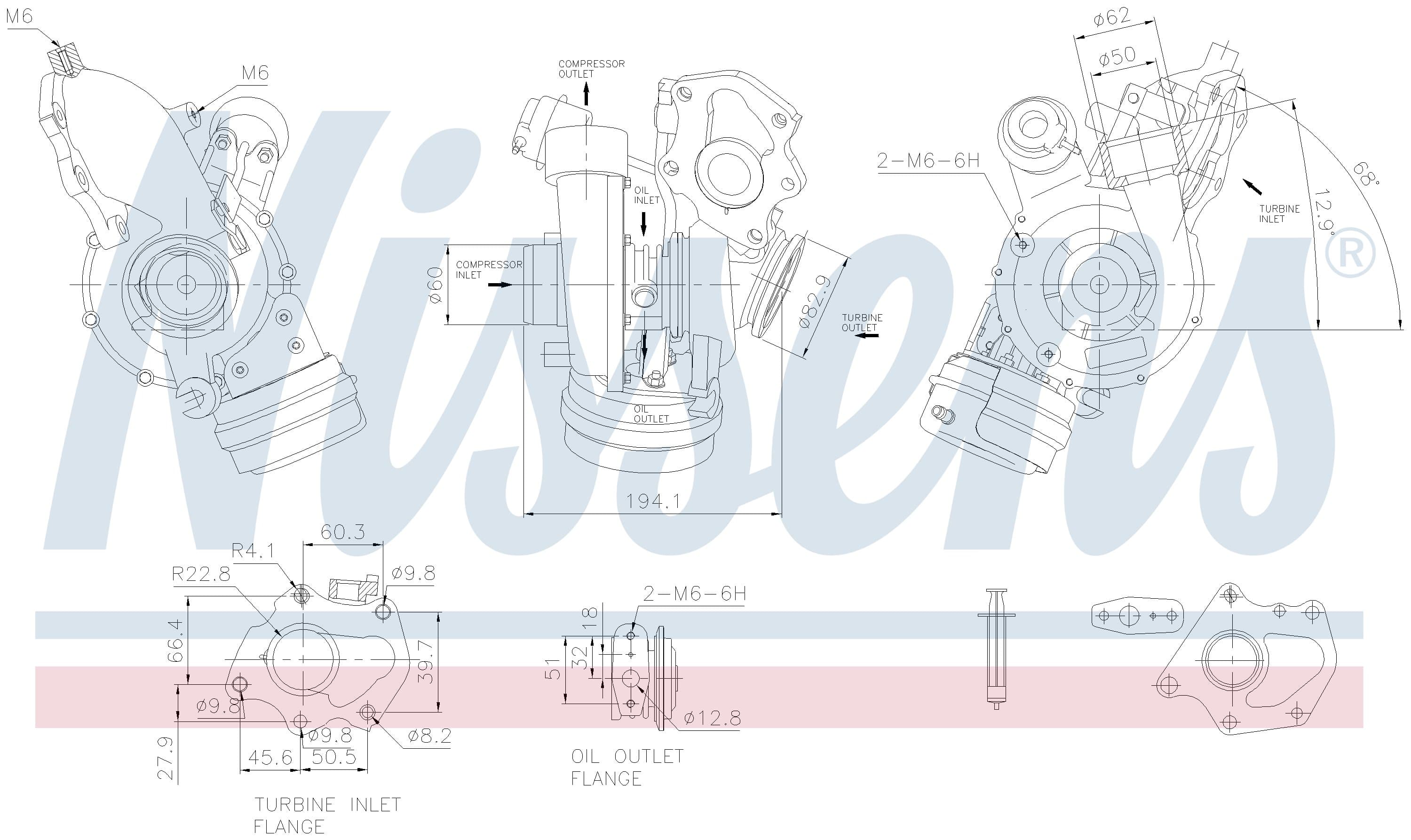 Turboaggregat nytillverkat, MB, Nissan, Opel, Renault från Galwin