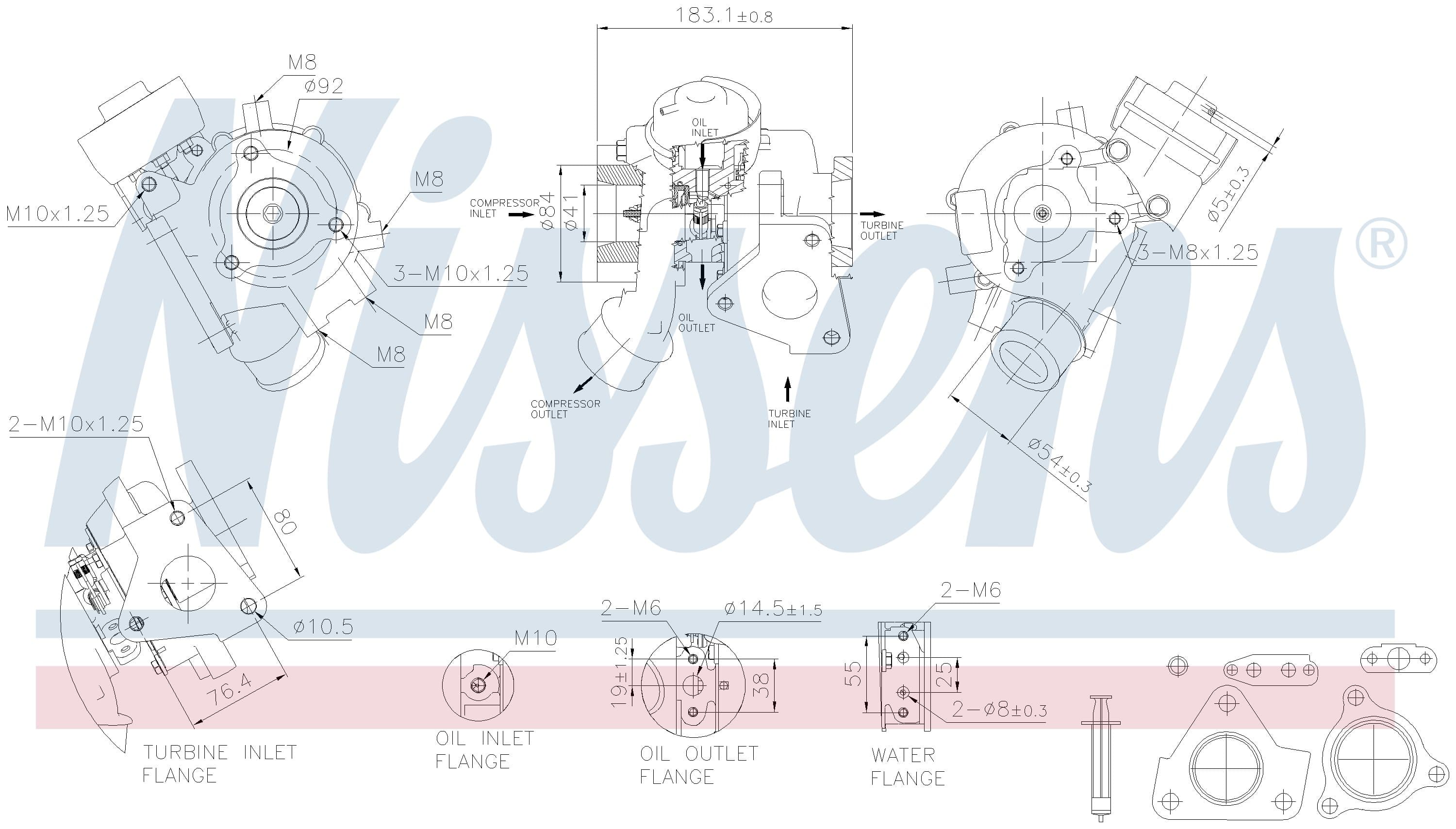 Turboaggregat nytillverkat, Mitsubishi