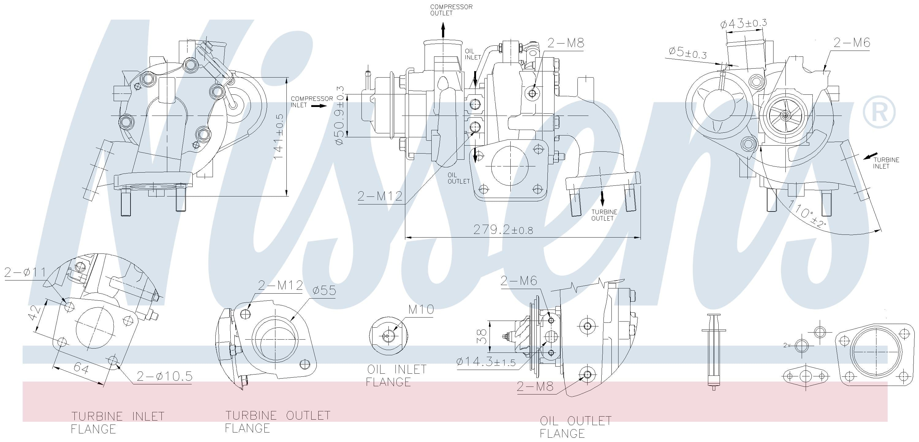 Turboaggregat nytillverkat, Mitsubishi
