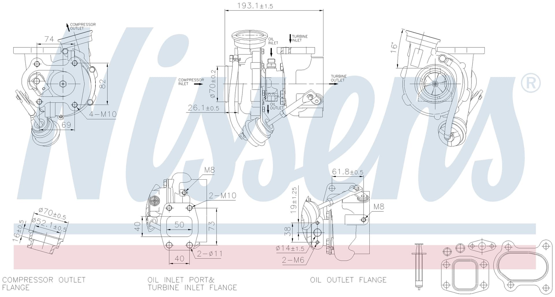 Turboaggregat nytillverkat, Nissan