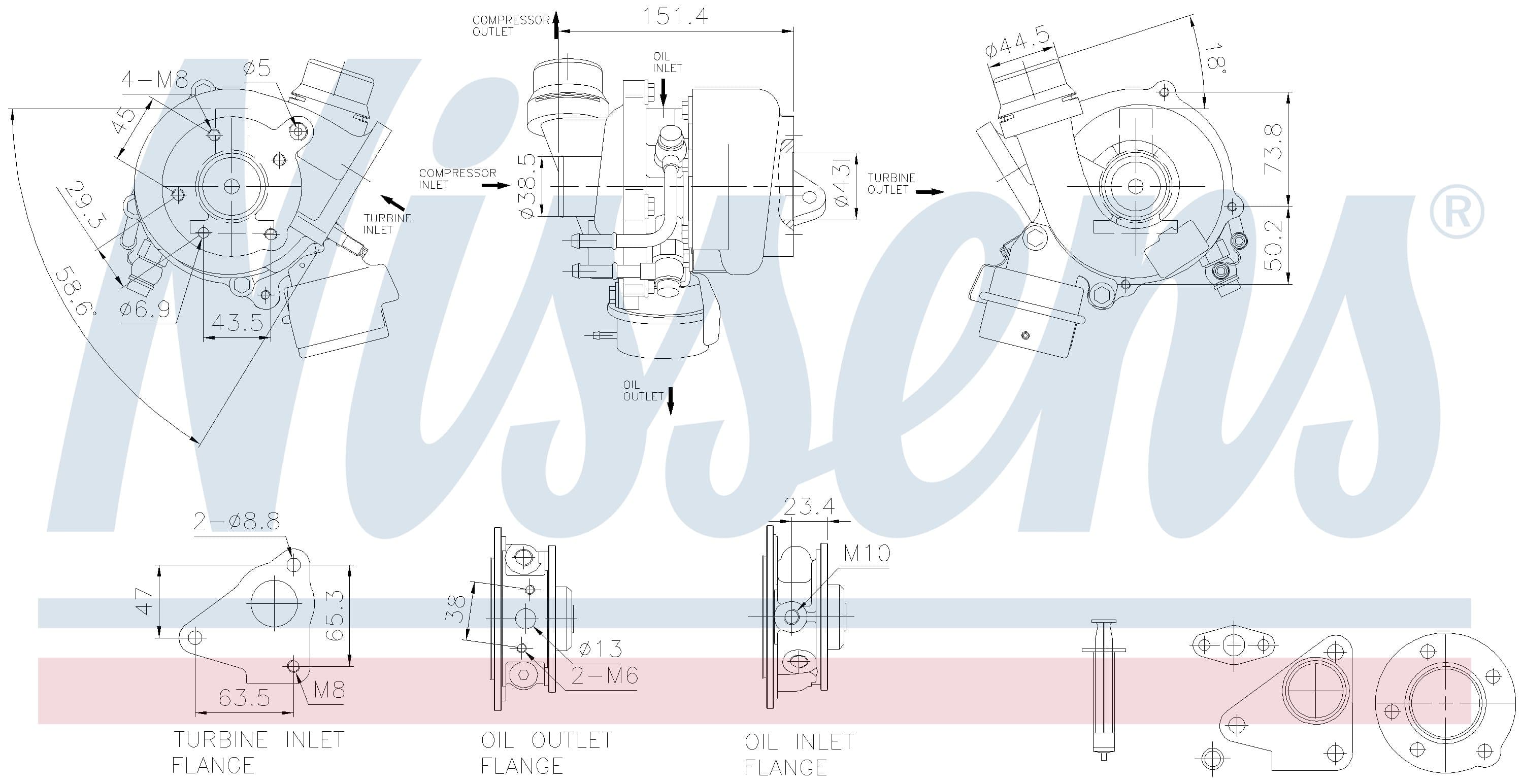 Turboaggregat, nytillverkat, Nissan, Renault från Galwin