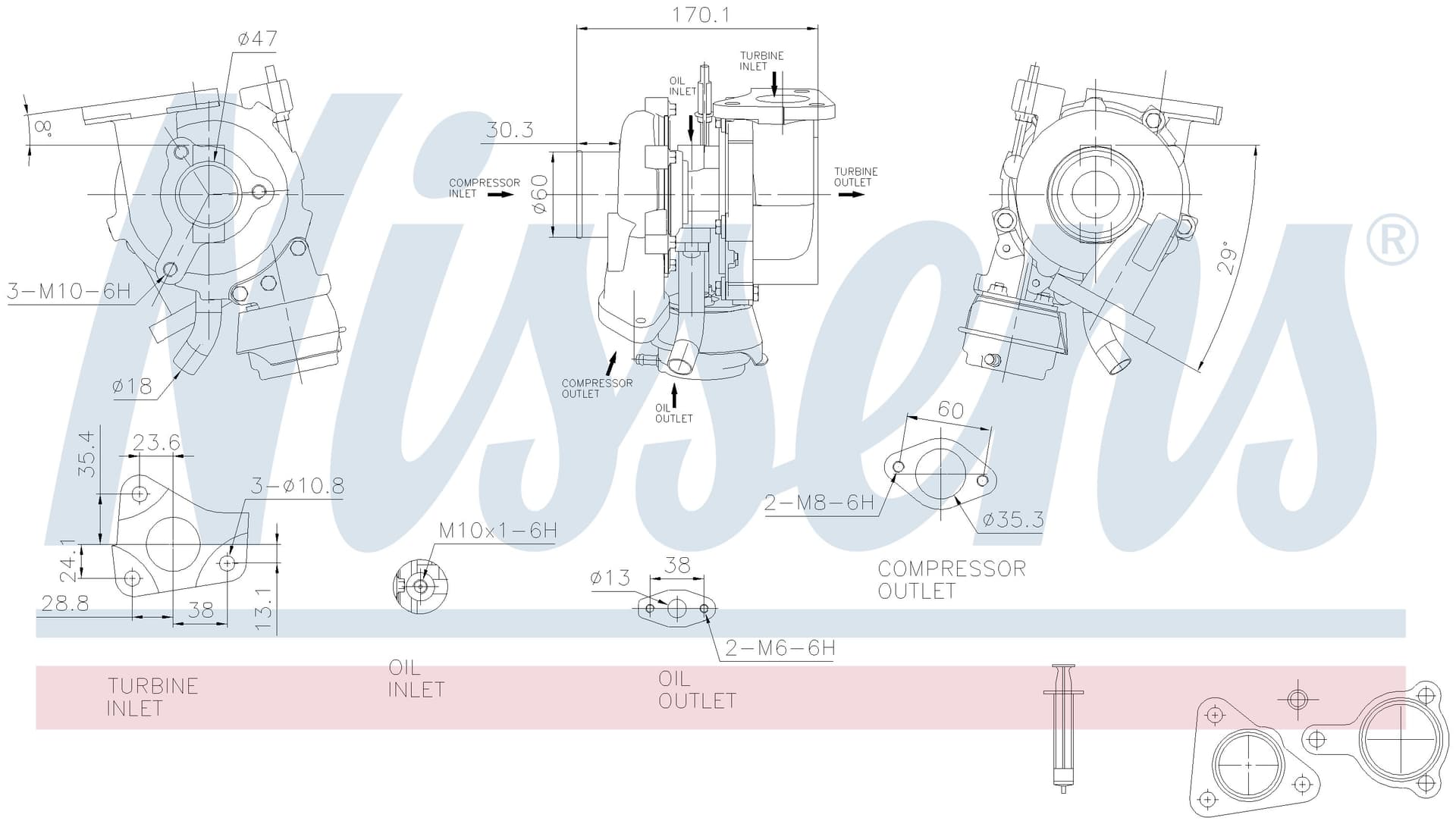 Turboaggregat nytillverkat, Opel