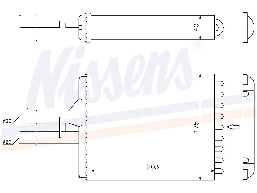 Vämepaket Opel Vectra B all mod. u/ac 10/1995-03/2002 från Galwin