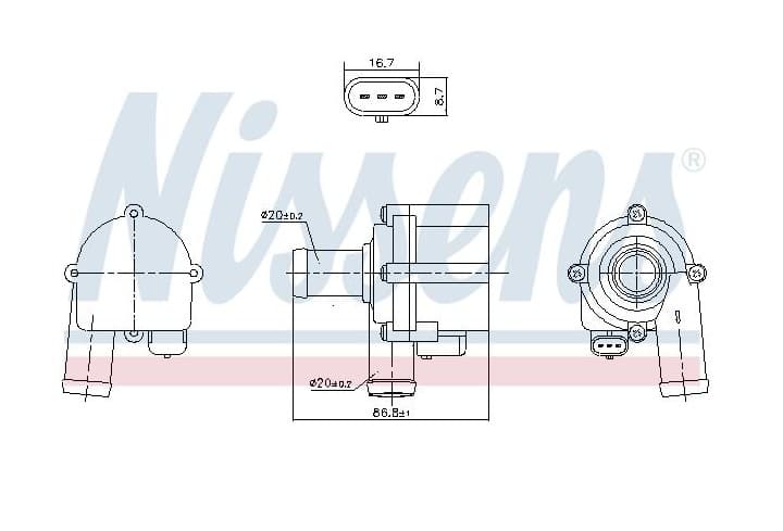 Vattenpump elektrisk, Audi från Galwin