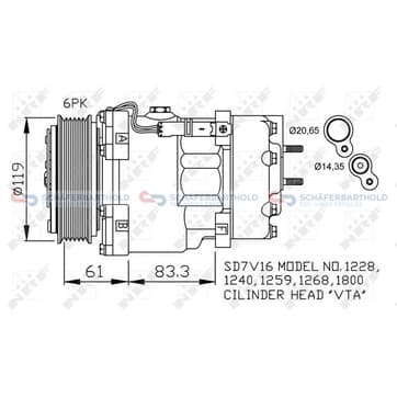 Kompressor, AC från Autofrance