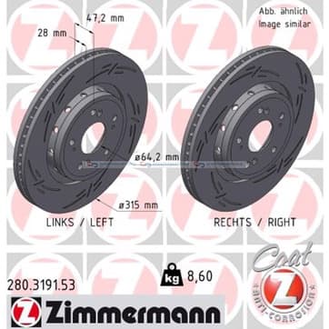 Bromsskiva, Framaxel — Framaxel från Autofrance