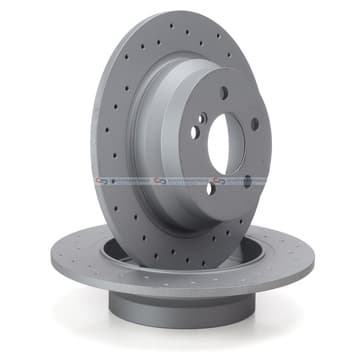 Bromsskiva, Bakaxel — Bakaxel från Autofrance