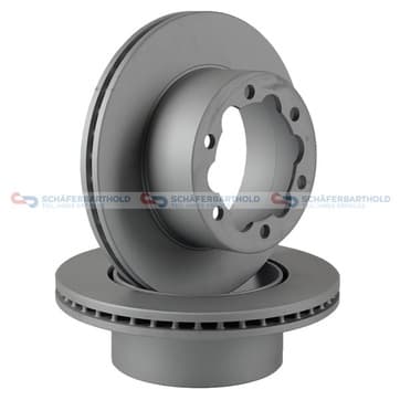 Bromsskiva, Bakaxel — Bakaxel från Autofrance