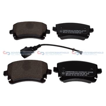 Bromsbeläggssats, Bakaxel — Bakaxel från Autofrance