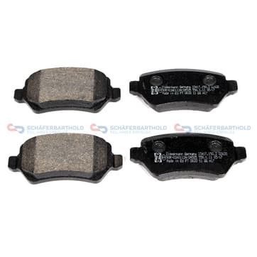 Bromsbeläggssats, Bakaxel — Bakaxel från Autofrance