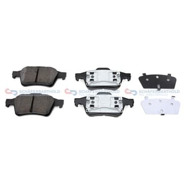 Bromsbeläggssats, Bakaxel — Bakaxel från Autofrance