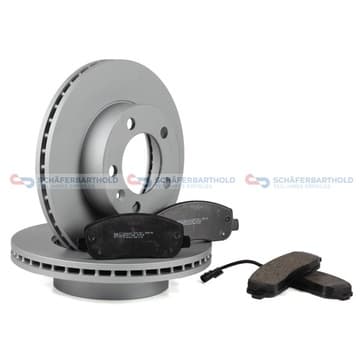 Bromssats, skivbroms, Framaxel, inre — Framaxel, inre från Autofrance