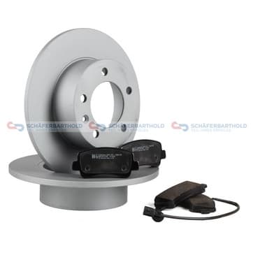 Bromssats, skivbroms, Bakaxel — Bakaxel från Autofrance