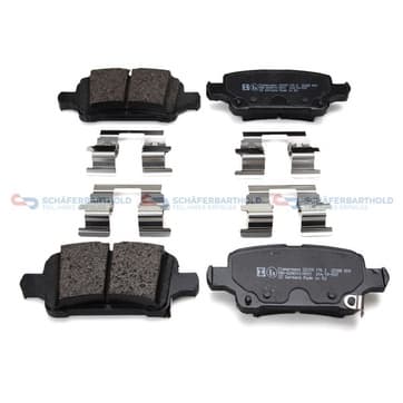 Bromsbeläggssats, Bakaxel — Bakaxel från Autofrance