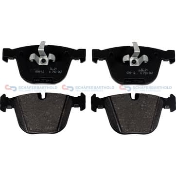 Bromsbeläggssats, Bakaxel — Bakaxel från Autofrance