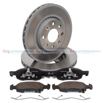 Bromssats, skivbroms, Framaxel, inre — Framaxel, inre från Autofrance