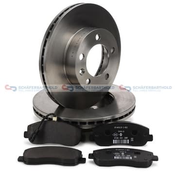 Bromssats, skivbroms, Framaxel, inre — Framaxel, inre från Autofrance