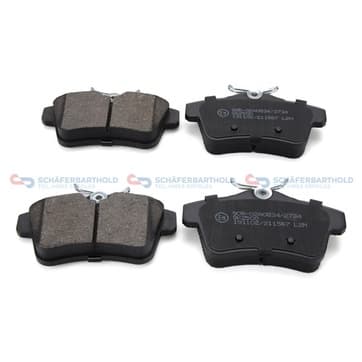 Bromsbeläggssats, Bakaxel — Bakaxel från Autofrance