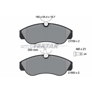 Bromsbeläggssats, Framaxel — Framaxel från Autofrance
