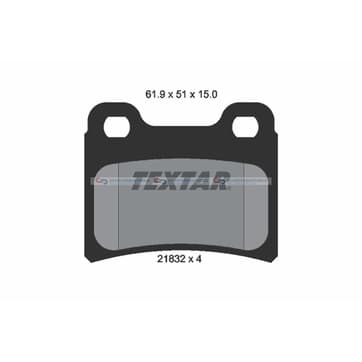 Bromsbeläggssats WVA:21832 från Autofrance