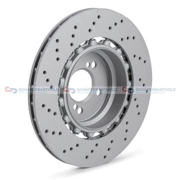 Bromsskiva, Bakaxel vänster — Bakaxel vänster från Autofrance