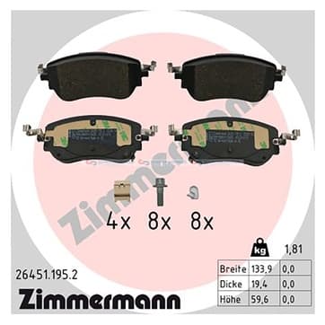 Bromsbeläggssats, Framaxel — Framaxel från Autofrance