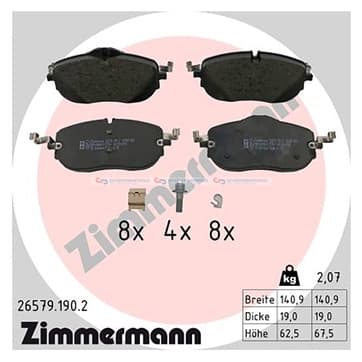 Bromsbeläggssats, Framaxel — Framaxel från Autofrance