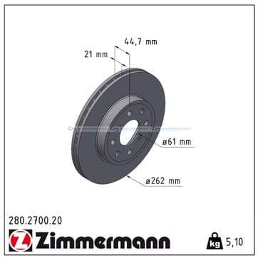 Bromsskiva, Framaxel — Framaxel från Autofrance