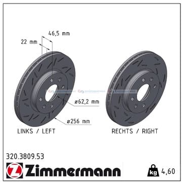 Bromsskiva, Framaxel — Framaxel från Autofrance