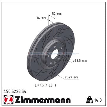 Bromsskiva, Framaxel vänster — Framaxel vänster från Autofrance
