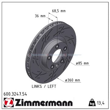 Bromsskiva, Framaxel vänster — Framaxel vänster från Autofrance