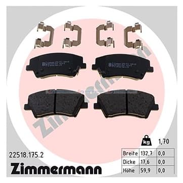 Bromsbeläggssats, Framaxel — Framaxel från Autofrance