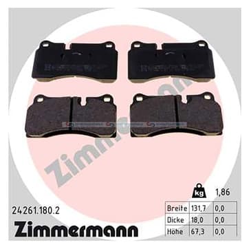 Bromsbeläggssats, Bakaxel — Bakaxel från Autofrance