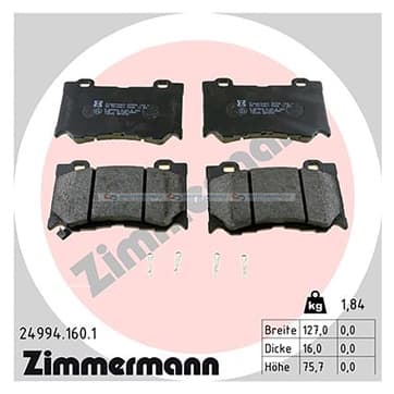 Bromsbeläggssats, Framaxel — Framaxel från Autofrance