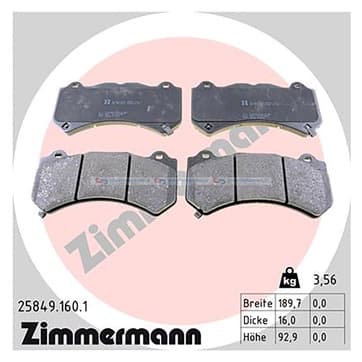 Bromsbeläggssats, Framaxel — Framaxel från Autofrance