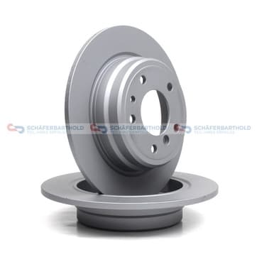 Bromsskiva, Bakaxel — Bakaxel från Autofrance