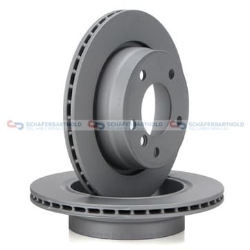 Bromsskiva, Bakaxel — Bakaxel från Autofrance