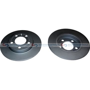 Bromsskiva, Bakaxel — Bakaxel från Autofrance