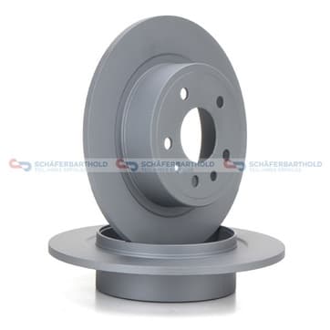 Bromsskiva, Bakaxel — Bakaxel från Autofrance