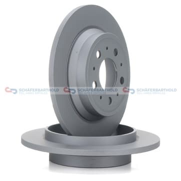 Bromsskiva, Bakaxel — Bakaxel från Autofrance