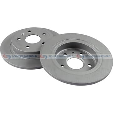 Bromsskiva, Bakaxel — Bakaxel från Autofrance