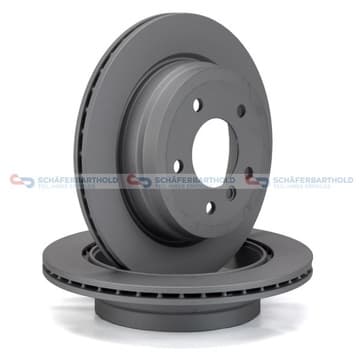 Bromsskiva, Bakaxel — Bakaxel från Autofrance