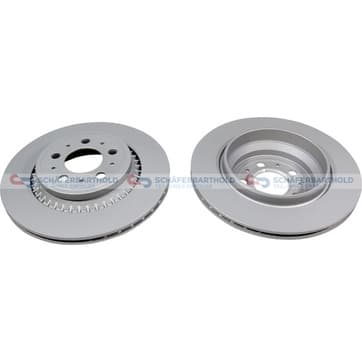 Bromsskiva, Bakaxel — Bakaxel från Autofrance