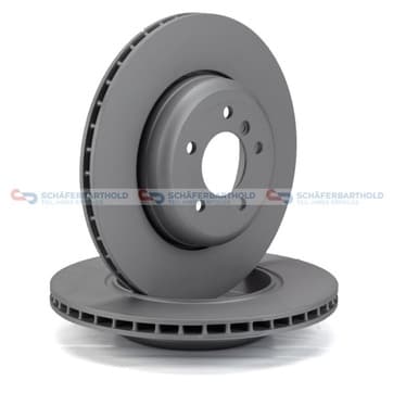 Bromsskiva, Bakaxel — Bakaxel från Autofrance