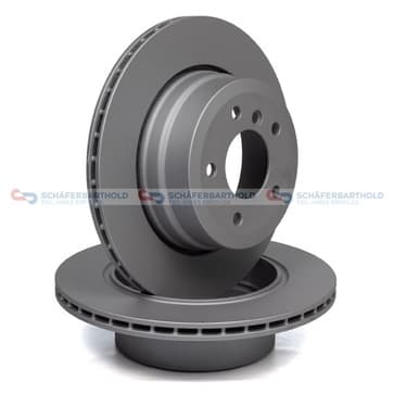 Bromsskiva, Bakaxel — Bakaxel från Autofrance