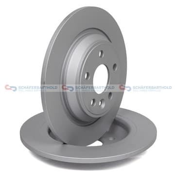 Bromsskiva, Bakaxel — Bakaxel från Autofrance