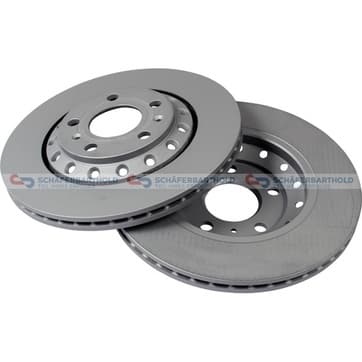 Bromsskiva, Bakaxel — Bakaxel från Autofrance