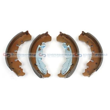 Bromsbandssats 38mm med fjäder, med hävarm, Fot från Autofrance